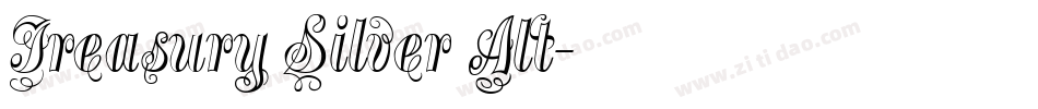 Treasury Silver Alt字体转换